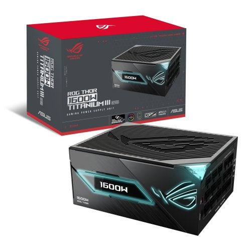 Блок питания Asus ROG Thor 1600W Titanium III ROG Equalizer (90YE00VB-B0NA00) Black купить в Украине | Telemart фото