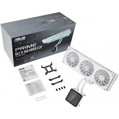 Готова СВО Asus PRIME SLC II 360 ARGB LCD (90RC01W2-B0EAY0) White купити в Україні | Telemart фото