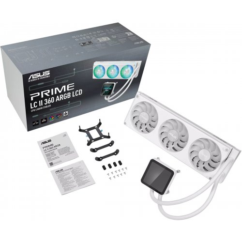 Готова СВО Asus PRIME LC II 360 ARGB LCD (90RC01Q2-B0EAY0) White купити в Україні | Telemart фото