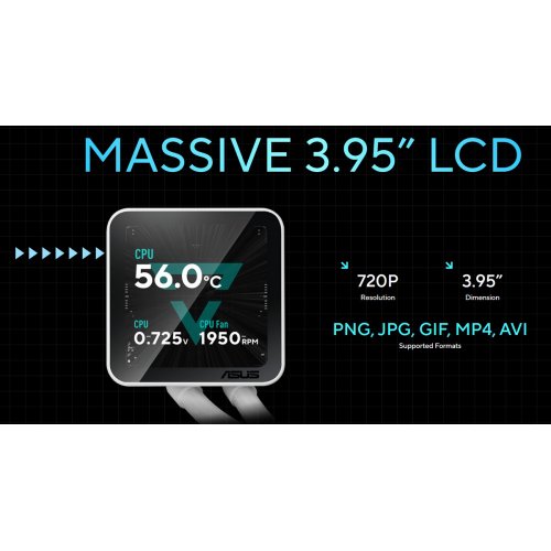 Готова СВО Asus PRIME LC II 360 ARGB LCD (90RC01Q2-B0EAY0) White купити в Україні | Telemart фото