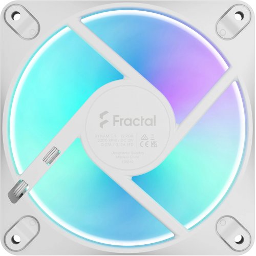 Кулер для корпуса Fractal Design Dynamic 3 – 12 RGB (FD-F-DR3-1202) White купить в Украине | Telemart фото
