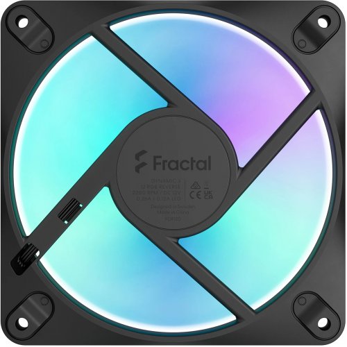 Кулер для корпусу Fractal Design Dynamic 3 – 12 Reverse RGB (FD-F-DR3-1204) Black купити в Україні | Telemart фото