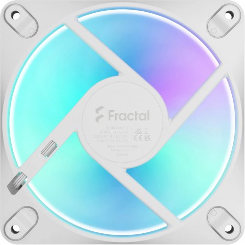 Кулер для корпусу Fractal Design Dynamic 3 – 12 Reverse RGB (FD-F-DR3-1205) White купити в Україні | Telemart фото