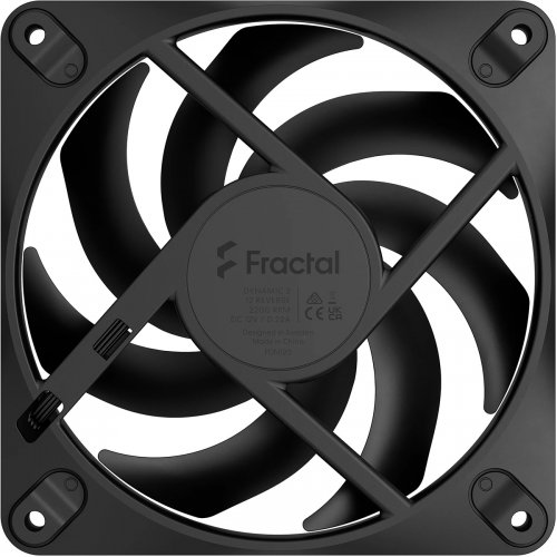 Кулер для корпусу Fractal Design Dynamic 3 – 12 Reverse (FD-F-DY3-1202) Black купити в Україні | Telemart фото