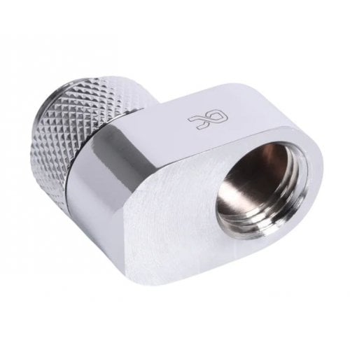 Фітінг Alphacool Eiszapfen 16mm Off Set Fitting Rotatable - Chrome (17602) купити в Україні | Telemart фото