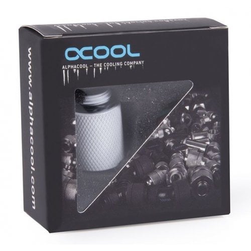 Удлинитель резьбы Alphacool Eiszapfen Extension 20mm G1/4 AG to G1/4 IG - White (17568) купить в Украине | Telemart фото