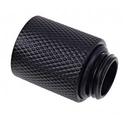 Удлинитель резьбы Alphacool Eiszapfen Extension 20mm G1/4 AG to G1/4 IG - Deep Black (17256)