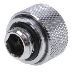 Фитинг Alphacool HT 13mm HardTube Screw-On Nozzle G1/4 - Knurled - Chrome (17188)