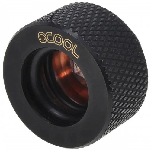 Фитинг Alphacool HT 13mm HardTube Screw-On Nozzle G1/4 - Knurled - Deep Black (17189) купить в Украине | Telemart фото