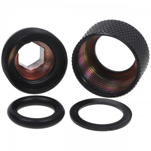 Фитинг Alphacool HT 13mm HardTube Screw-On Nozzle G1/4 - Knurled - Deep Black (17189) купить в Украине | Telemart фото