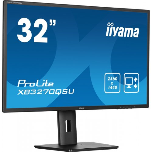 Монітор Iiyama 31.5" ProLite XB3270QSU-B1 Black купити в Україні | Telemart фото