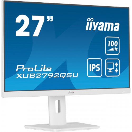 Монитор Iiyama 27" ProLite XUB2792QSU-W6 White купить в Украине | Telemart фото