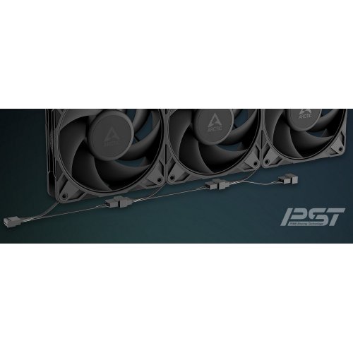 Уценка набор кулеров для корпуса Arctic P12 Pro PST (5-Fan pack) (ACFAN00307A) Black (Вскрытая упаковка, 900427) купить в Украине | Telemart фото