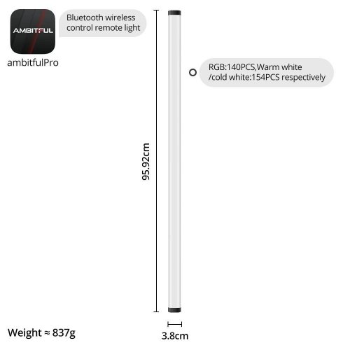 Відеосвітло Ambitful A2 Plus LED Video Light (6974660943370) купити в Україні | Telemart фото