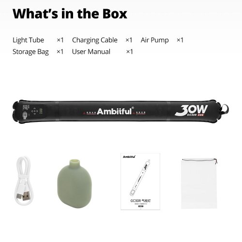 Відеосвітло Ambitful GC30R LED Video Light (6974660944100) купити в Україні | Telemart фото