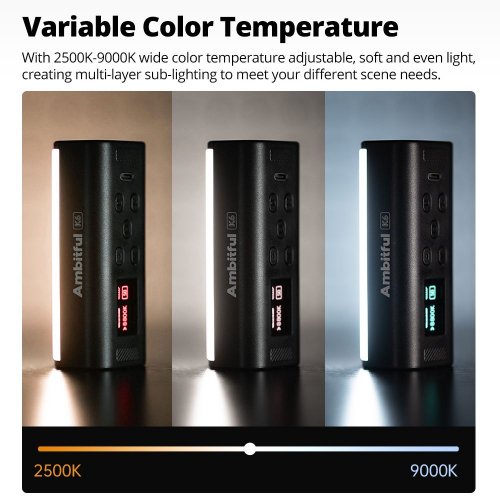 Відеосвітло Ambitful K6 Mini LED Video Light (6974660943394) купити в Україні | Telemart фото