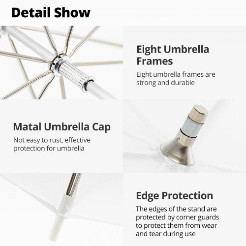 Фотопарасоля Ambitful Umbrella 43" (ZJRGS43) Translucent купити в Україні | Telemart фото