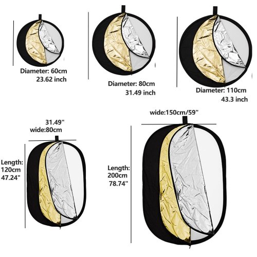 Світловідбивач Ambitful 5 in 1 Reflector 60cm (6974660940225) купити в Україні | Telemart фото