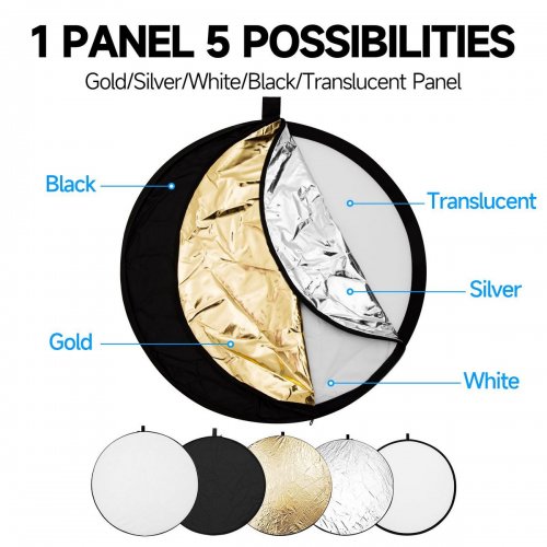 Світловідбивач Ambitful 5 in 1 Reflector 80cm (6974660940232) купити в Україні | Telemart фото