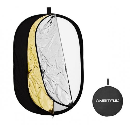 Світловідбивач Ambitful 5 in 1 Reflector 80x120cm (6974660940256) купити в Україні | Telemart фото