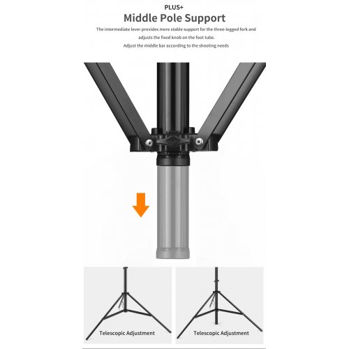 Штатив Ambitful AL-280 Quick Installation Air Cushioned Light Stand 280cm (ZJAL28001) купити в Україні | Telemart фото