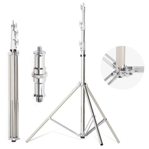 Штатив Ambitful AS-280PRO Stainless Steel Light Stand 280cm (6974660942304) купити в Україні | Telemart фото