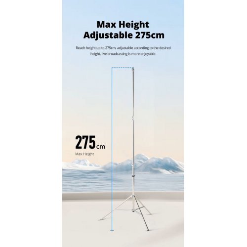 Штатив Ambitful AS-280PRO Stainless Steel Light Stand 280cm (6974660942304) купити в Україні | Telemart фото