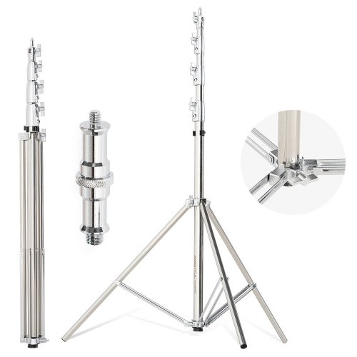 Штатив Ambitful AS-400PRO Stainless Steel Light Stand 400cm (6974660943455) купить в Украине | Telemart фото