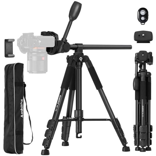 Штатив Ambitful GM-150 Aluminum Alloy Tripod 158cm (6974660943363) купить в Украине | Telemart фото
