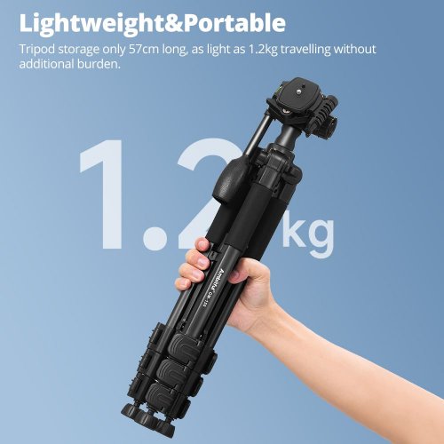 Штатив Ambitful GM-150 Aluminum Alloy Tripod 158cm (6974660943363) купить в Украине | Telemart фото