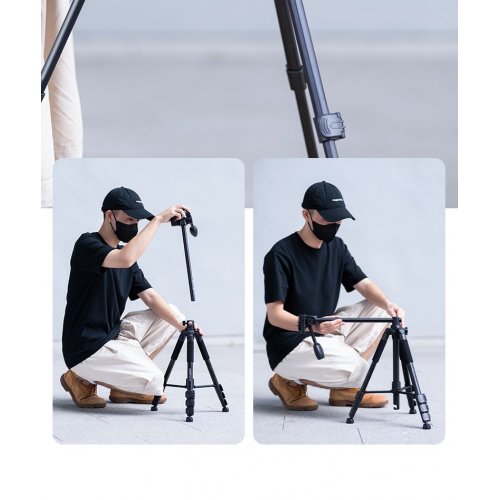 Штатив Ambitful GM-150 Aluminum Alloy Tripod 158cm (6974660943363) купить в Украине | Telemart фото