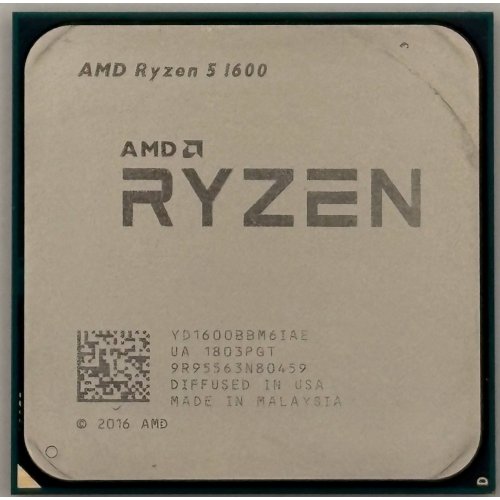Процесор AMD Ryzen 5 1600 3.2(3.6)GHz sAM4 Tray (YD1600BBAEMPK) (Відновлено продавцем, 900624) купити в Україні | Telemart фото