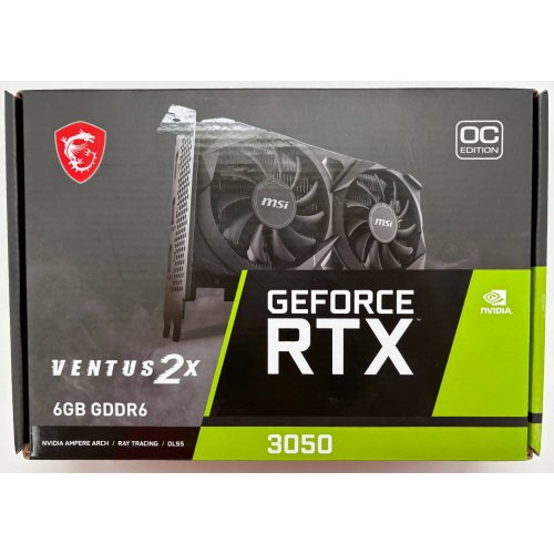 Відеокарта MSI GeForce RTX 3050 VENTUS 2X OC 6144MB (RTX 3050 VENTUS 2X 6G OC) (Відновлено продавцем, 900647) купити в Україні | Telemart фото