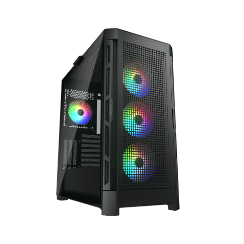 Уцінка корпус Cougar Duoface Pro RGB Tempered Glass без БЖ Black (Пошкоджено пакування, 900670) купити в Україні | Telemart фото