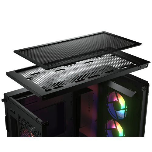 Уцінка корпус Cougar Duoface Pro RGB Tempered Glass без БЖ Black (Пошкоджено пакування, 900673) купити в Україні | Telemart фото