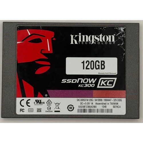 Ssd-диск Kingston SSDNow KC300 120GB 2.5" (SKC300S37A/120G) (Восстановлено продавцом, 900788) купить в Украине | Telemart фото