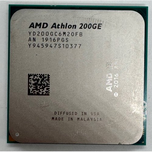 Процессор AMD Athlon 200GE 3.2GHz 4MB sAM4 Tray (YD200GC6M2OFB) (Восстановлено продавцом, 900920) купить в Украине | Telemart фото