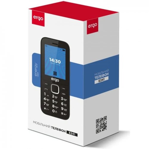 Кнопковий телефон ERGO E241 Energy Dual Sim Blue купити в Україні | Telemart фото