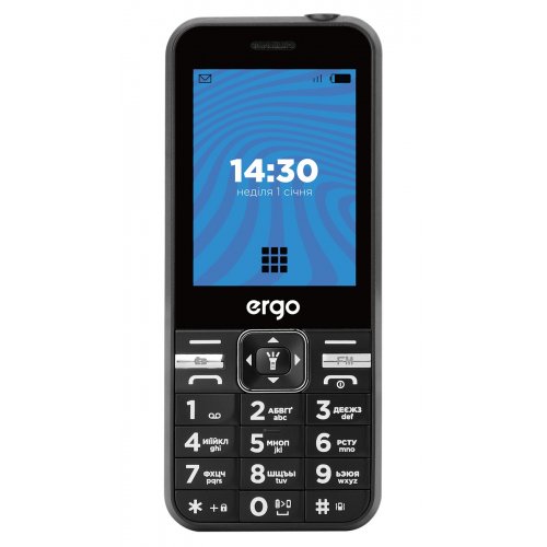 Кнопковий телефон ERGO E281 Energy Dual Sim Black купити в Україні | Telemart фото