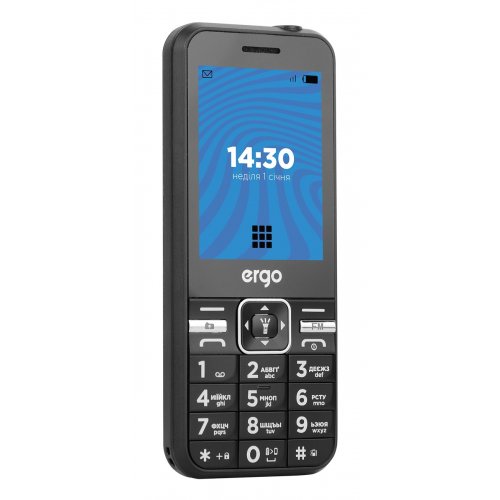 Кнопковий телефон ERGO E281 Energy Dual Sim Black купити в Україні | Telemart фото