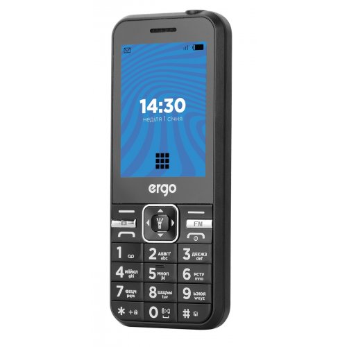 Кнопковий телефон ERGO E281 Energy Dual Sim Black купити в Україні | Telemart фото