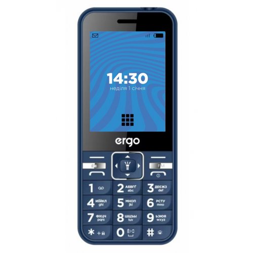 Кнопковий телефон ERGO E281 Energy Dual Sim Blue купити в Україні | Telemart фото
