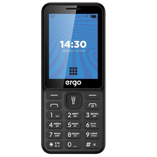Кнопковий телефон ERGO E284 Energy Dual Sim Black купити в Україні | Telemart фото