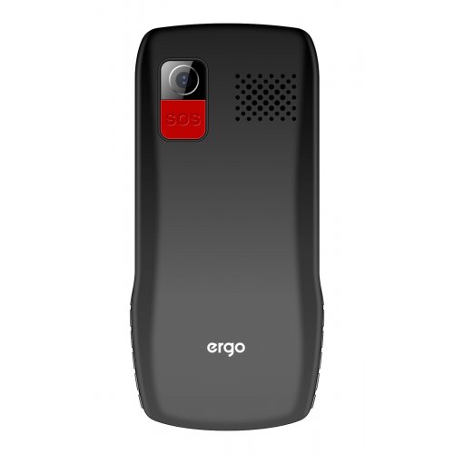 Кнопковий телефон ERGO R182 Respect Dual Sim Black купити в Україні | Telemart фото