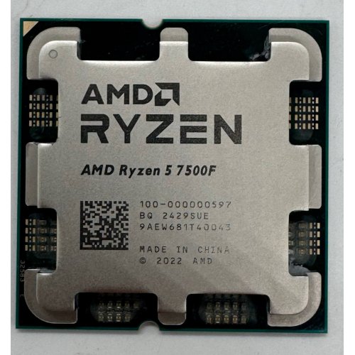 Процесор AMD Ryzen 5 7500F 3.7(5.0)GHz 32MB sAM5 Tray (100-000000597) (Відновлено продавцем, 901074) купити в Україні | Telemart фото