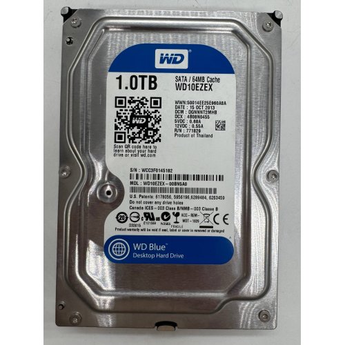 Жесткий диск Western Digital Blue 1TB 64MB 3.5" (WD10EZEX) (Восстановлено продавцом, 901128) купить в Украине | Telemart фото