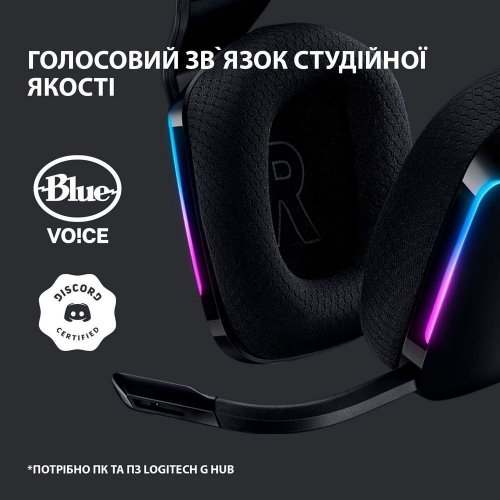 Уцінка навушники Logitech G733 Lightspeed RGB Gaming (981-000864) Black (Розкрита упаковка, 901145) купити в Україні | Telemart фото