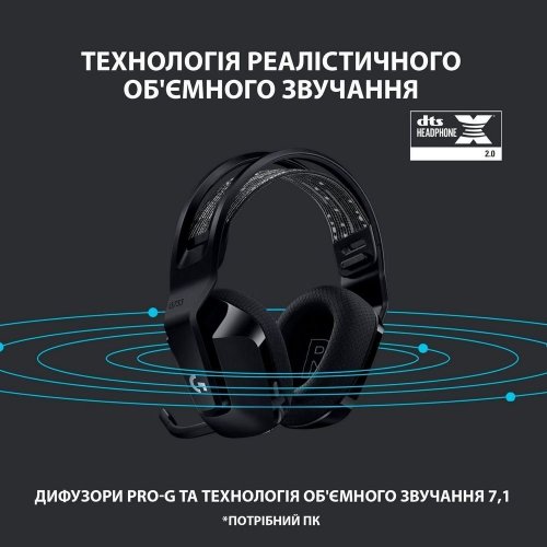 Уцінка навушники Logitech G733 Lightspeed RGB Gaming (981-000864) Black (Розкрита упаковка, 901145) купити в Україні | Telemart фото