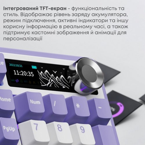 Клавиатура Ajazz AK980 V2 Maillard Switch RGB Wireless (AK980-V2-M-PWB) White купить в Украине | Telemart фото