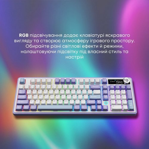 Клавиатура Ajazz AK980 V2 Maillard Switch RGB Wireless (AK980-V2-M-PWB) White купить в Украине | Telemart фото